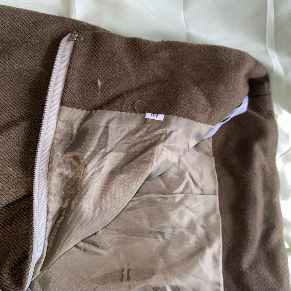 brown pencil skirt